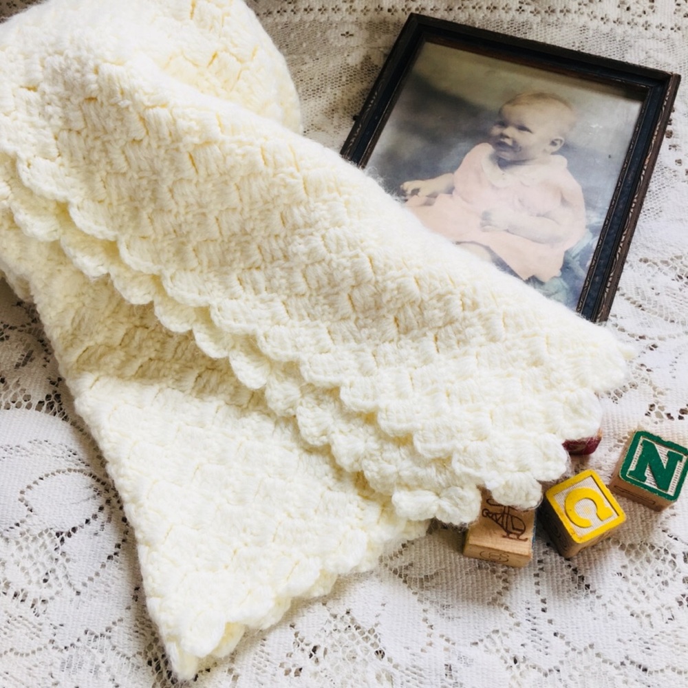 Handmade Yellow Baby Blanket